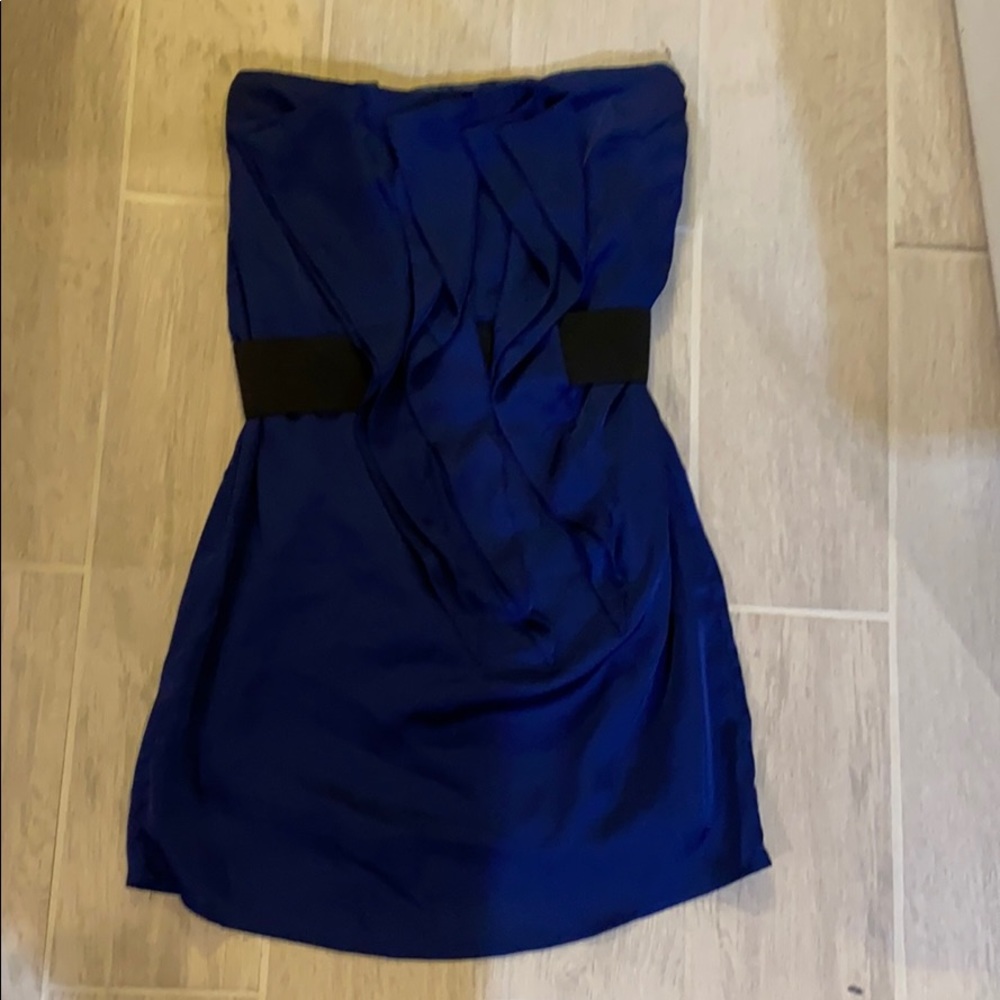Strapless Blue Dress- Size M
